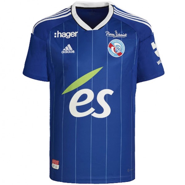 RC Strasbourg Alsace home jersey first soccer kits men's sportswear football uniform tops sport shirt 2022-2023